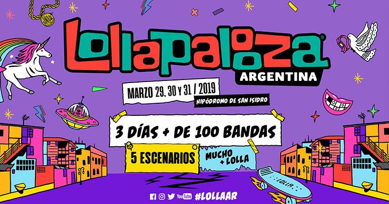 LOLLAPALOOZA Argentina anuncia su sexta edición en 2019